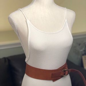 Top shop white dress, low back. Size Large.